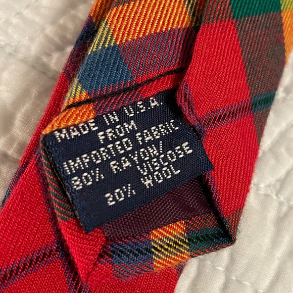 Gap plaid tie - NWOT beautiful - Picture 3 of 5
